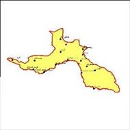 شیپ فایل شهرهای استان هرمزگان به صورت نقطه ای